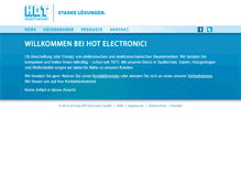 Tablet Screenshot of hot-electronic.de